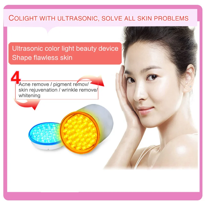 Blue IPL LED Skin Rejuvenation Red 4 Yellow Light Skin Care Tighte color Acne Photon Collagen Whitening Therapy Device for face