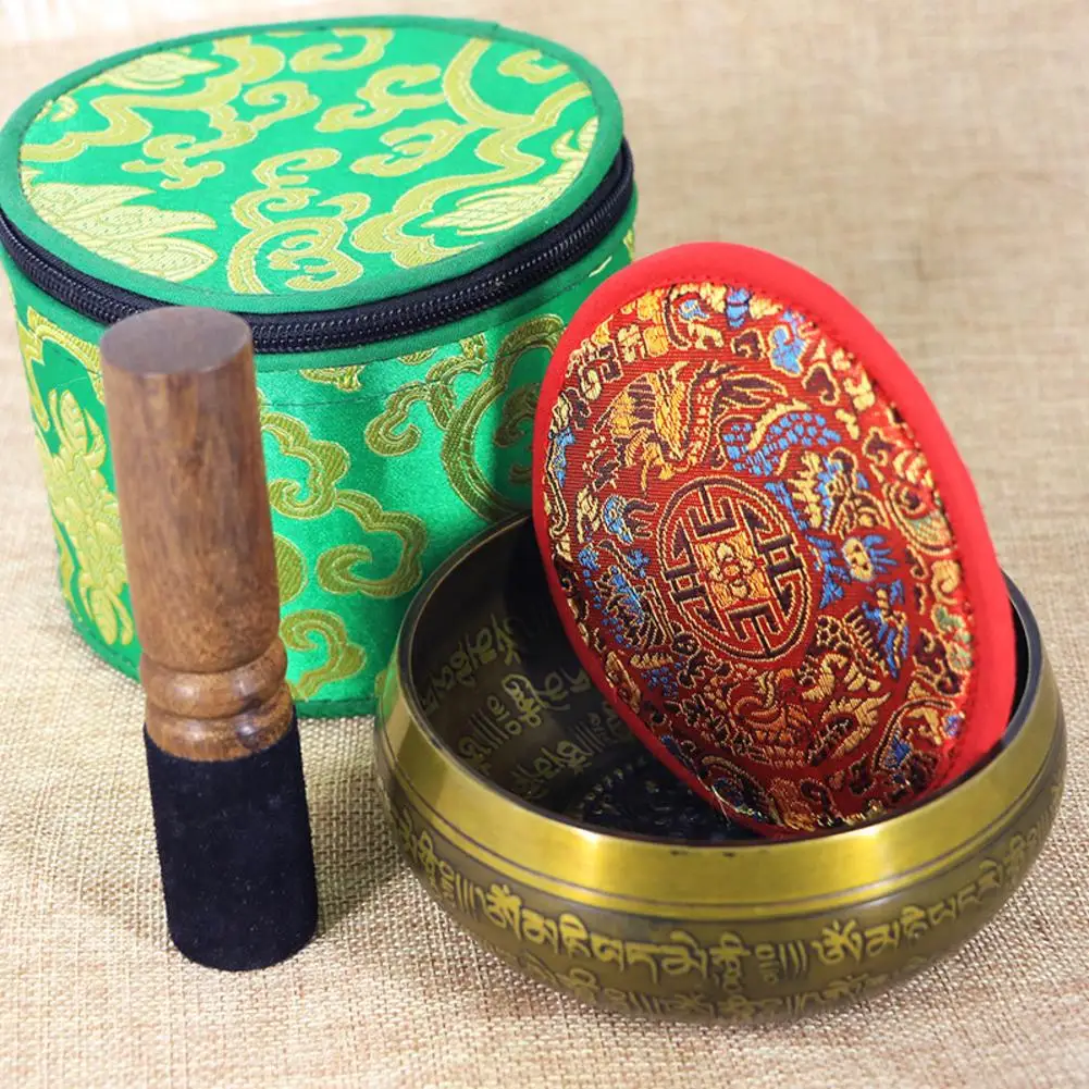 Плетеные Тибетские буддийские браслеты Поющая чаша комплект ювелирных изделий