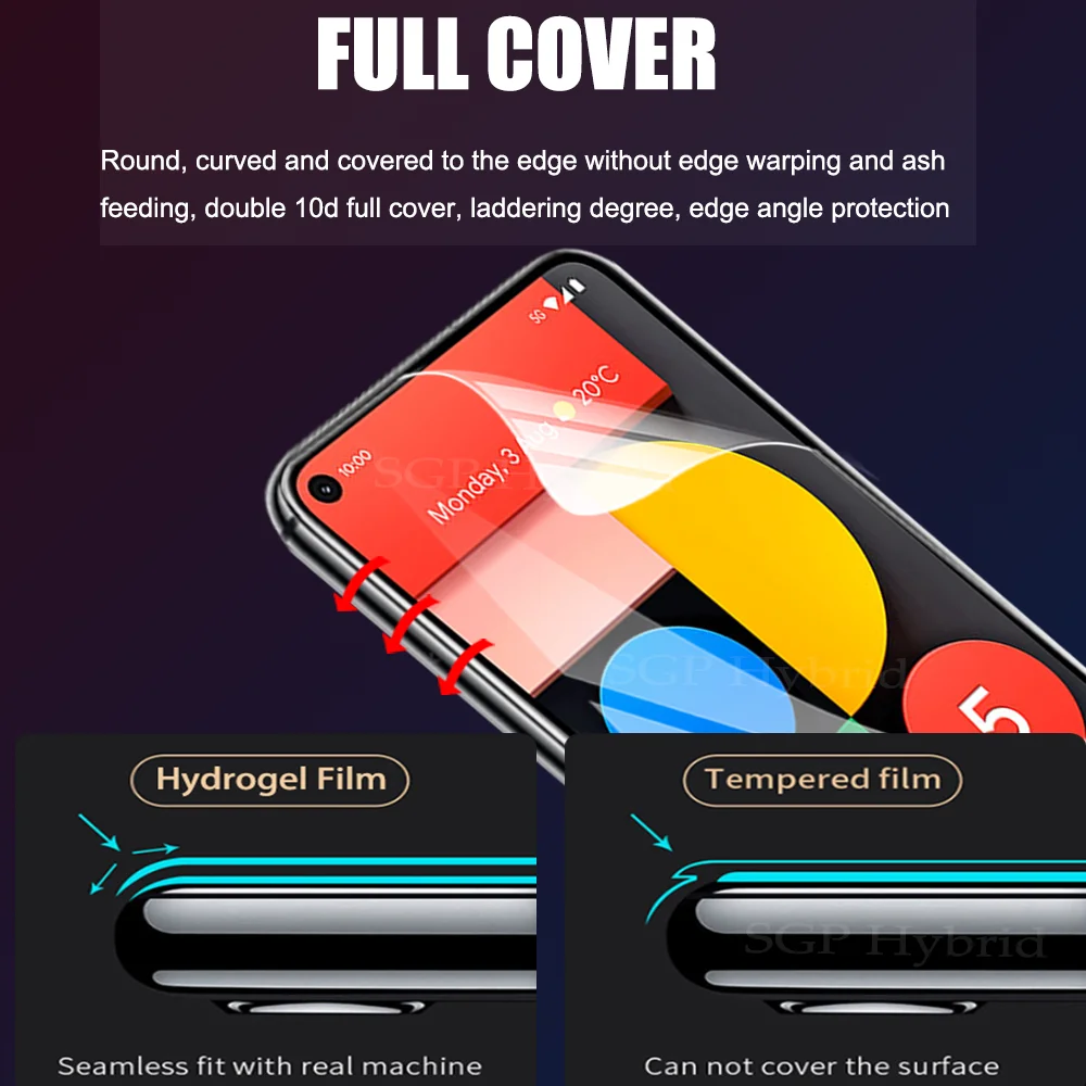 

6 in 1 Hydrogel film for Google Pixel 4a 4G lens protection glass on for Googlepixel5 6.0 inche camera screen protector