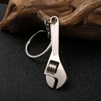 mini creative simulation wrench spanner key chain solid metal tools keyring gift car keychain accessories for women men