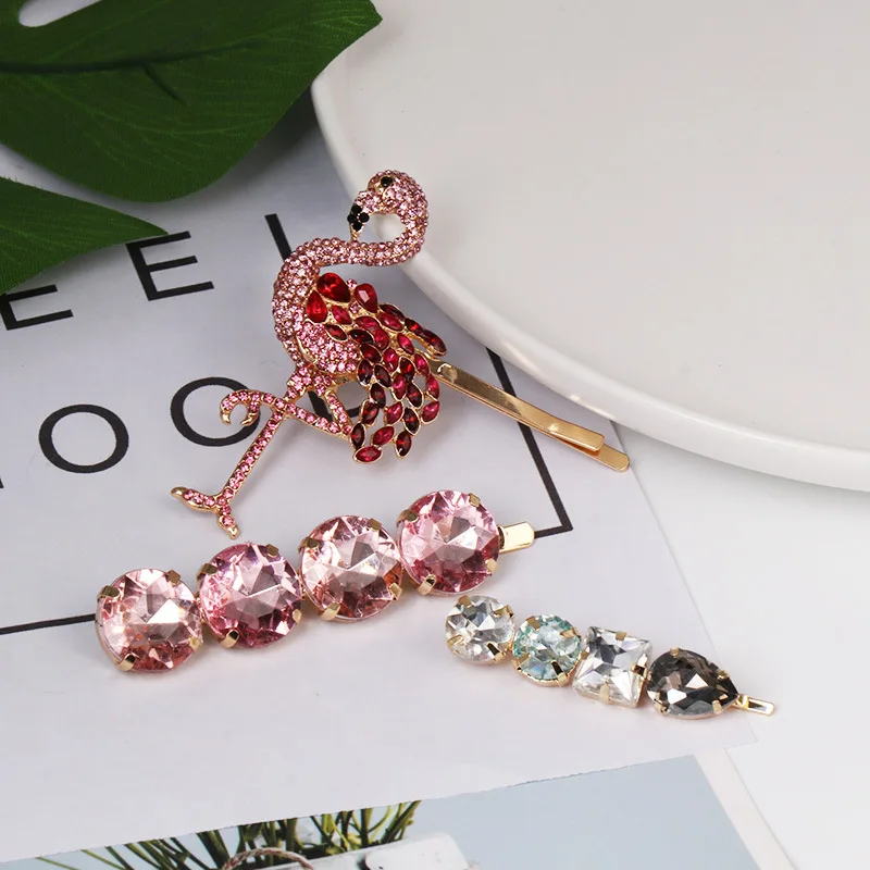 Женские заколки для волос с лебедем Розовые высококачественные аксессуары в