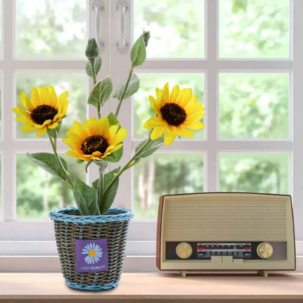 Подсолнухи своими руками искусственное растение искусственный цветок материал