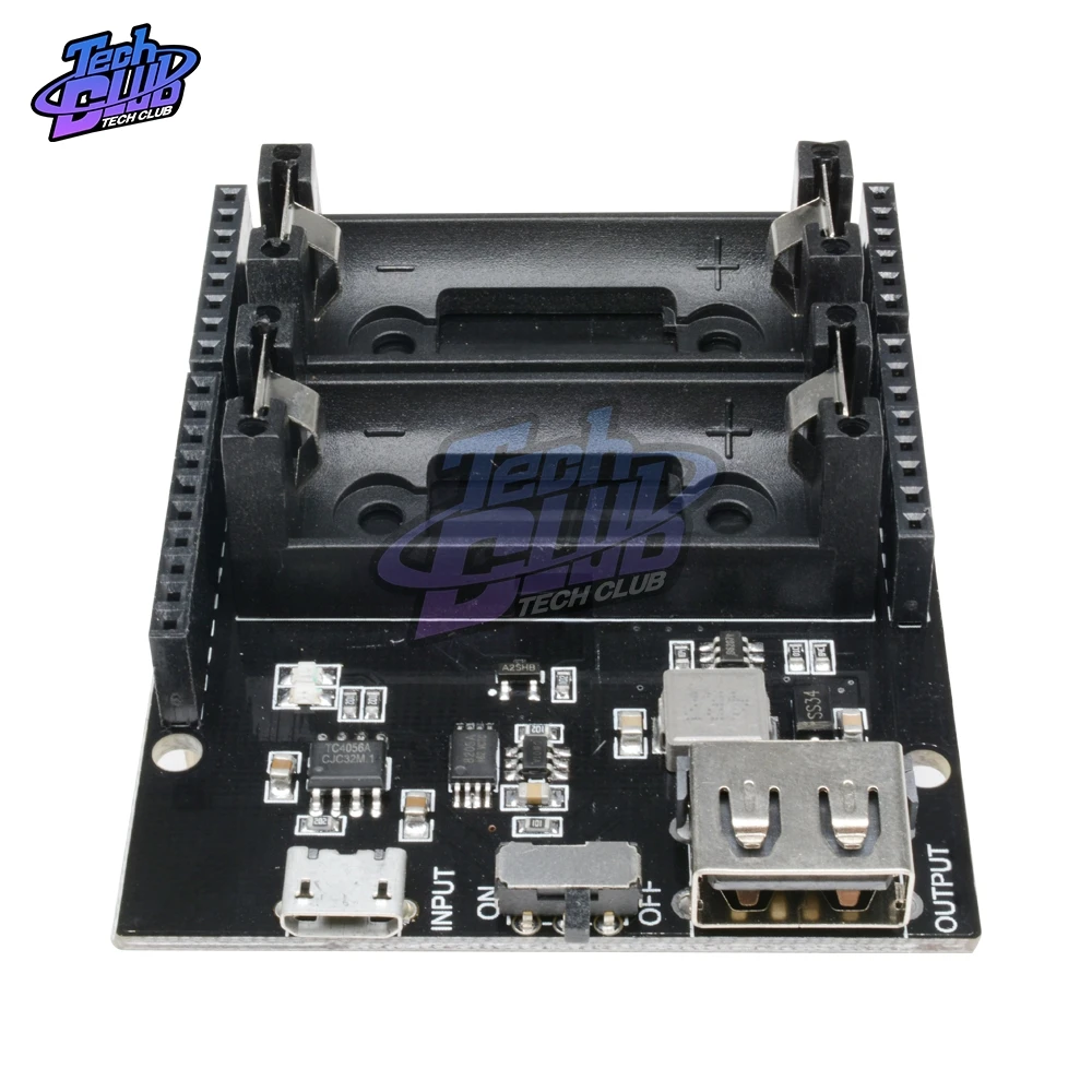 ESP8266 ESP32 блок питания перезаряжаемый Двойной 16340 литиевый аккумулятор зарядное