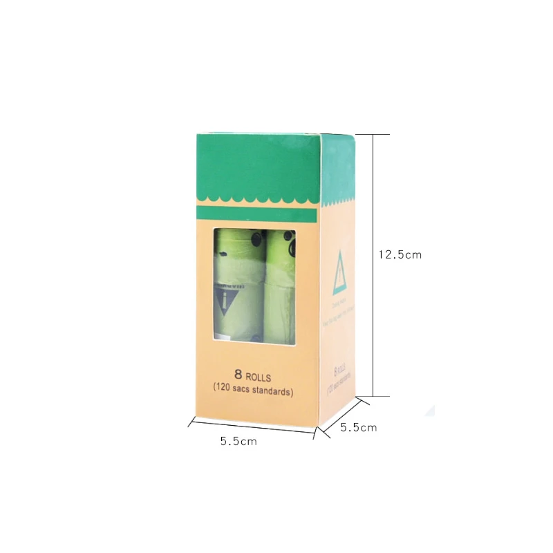 8 Roll Bags Pet мешок корма для диспенсер мусорные мешки держатель корм для питомцев, собаки Форма отходов дозатор мешков для хранения чистки чехол Аксессуары для домашних животных - Цвет: 8 Roll Bags