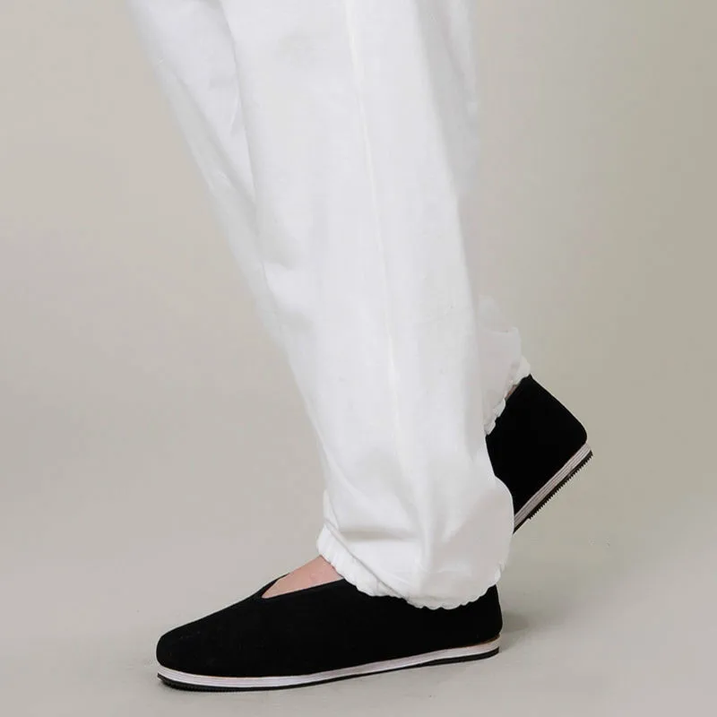 100% Cotton Kung Fu Tai Chi Pants Martial Arts Wushu Wing Chun Trousers Practicing Men's Loose | Спорт и развлечения