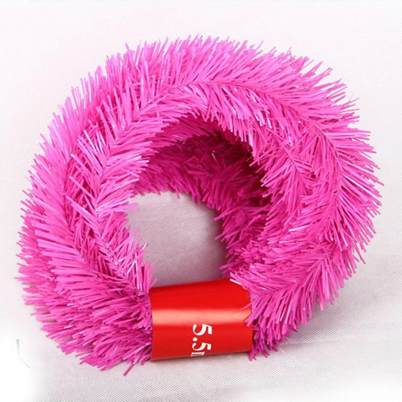 550 см разноцветное Рождественское украшение, гирлянда для вершин, гирлянда, украшения для рождественской елки, белый, темно-зеленый, тростниковая мишура, вечерние принадлежности