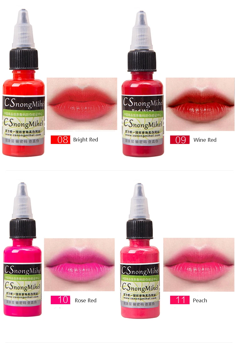 Высококачественный пигмент для микроблейдинга CS перманентного макияжа