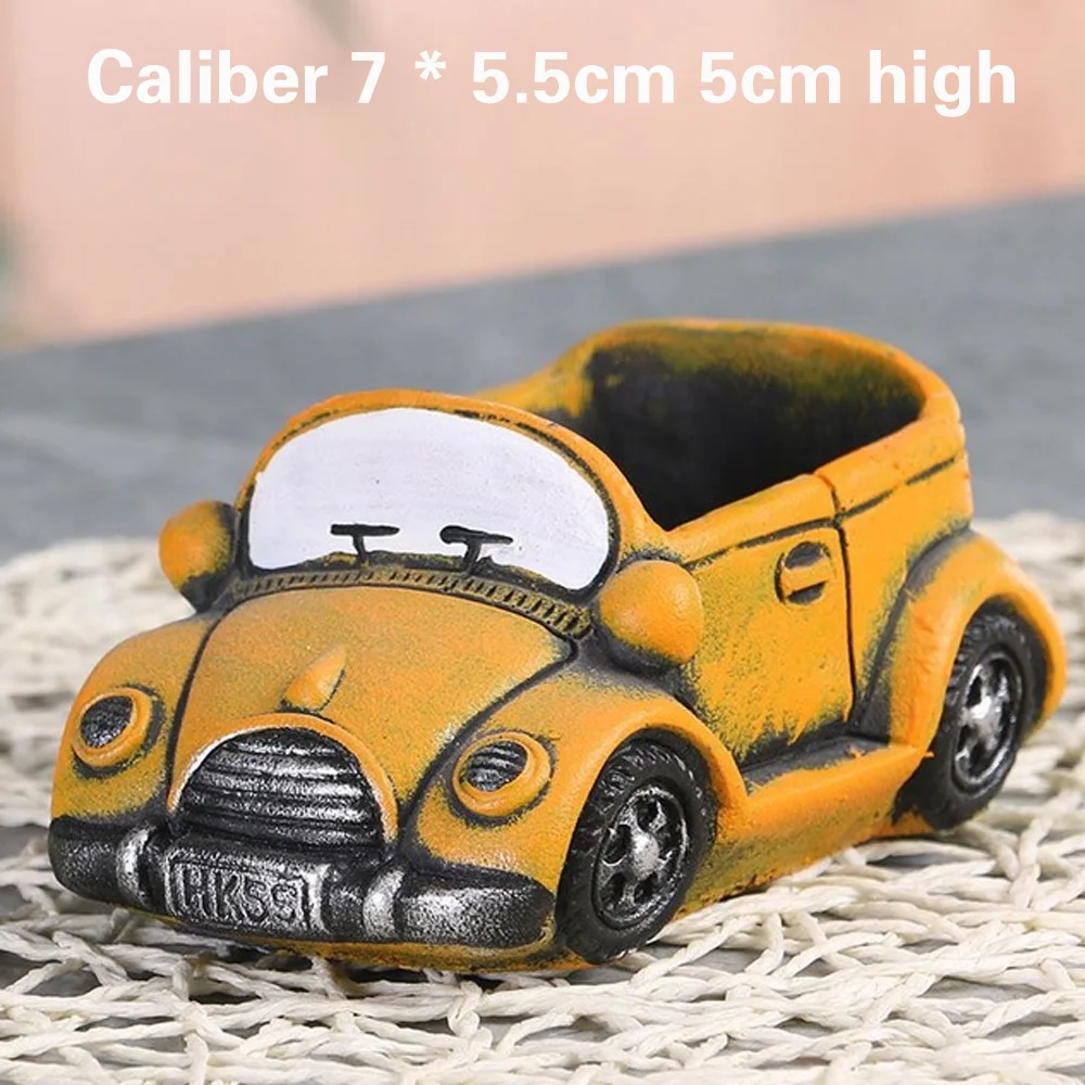 Креативный горшок для цветов ретро мультяшный автомобильный суккулентов