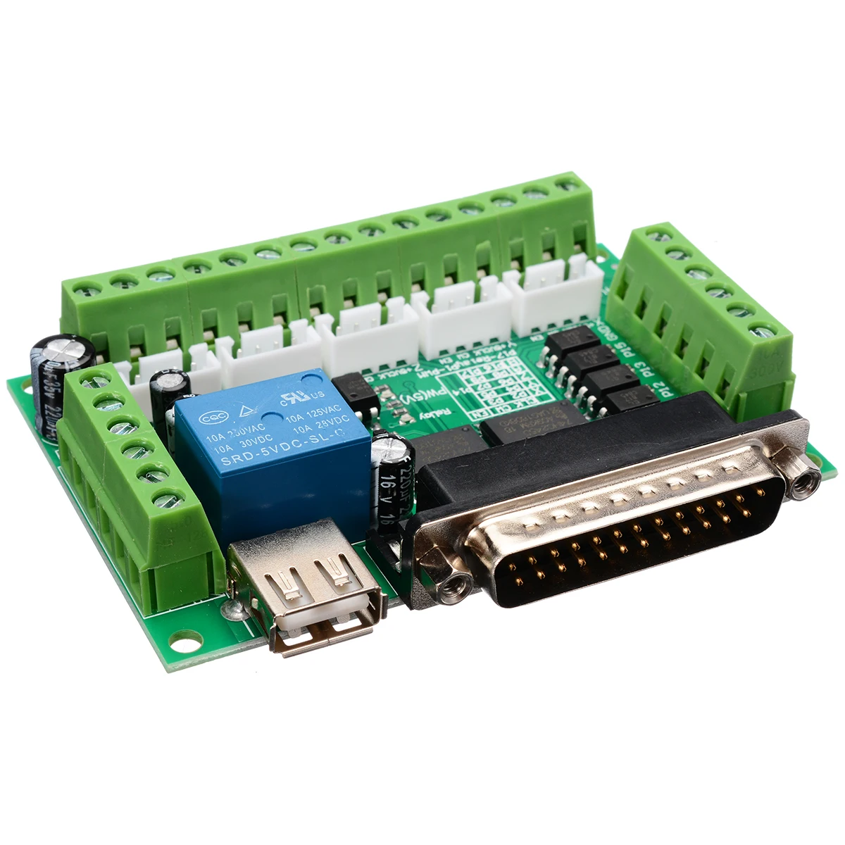 5 осевой ЧПУ секционная плата для шагового двигателя контроллер драйвера MACH3 без