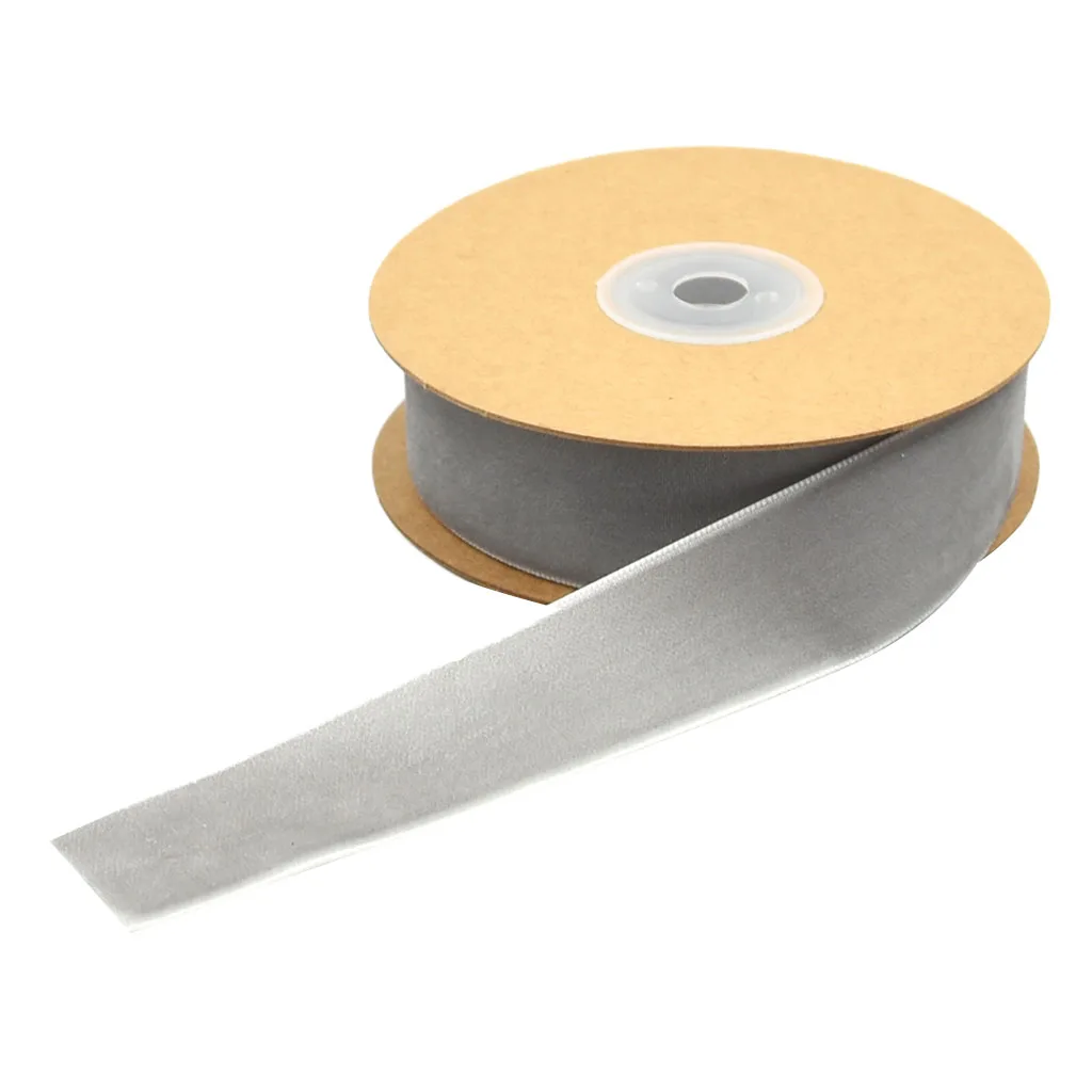 5 ярдов 1 дюйм рулоны бархатной ленты для свадебной вечеринки меховые