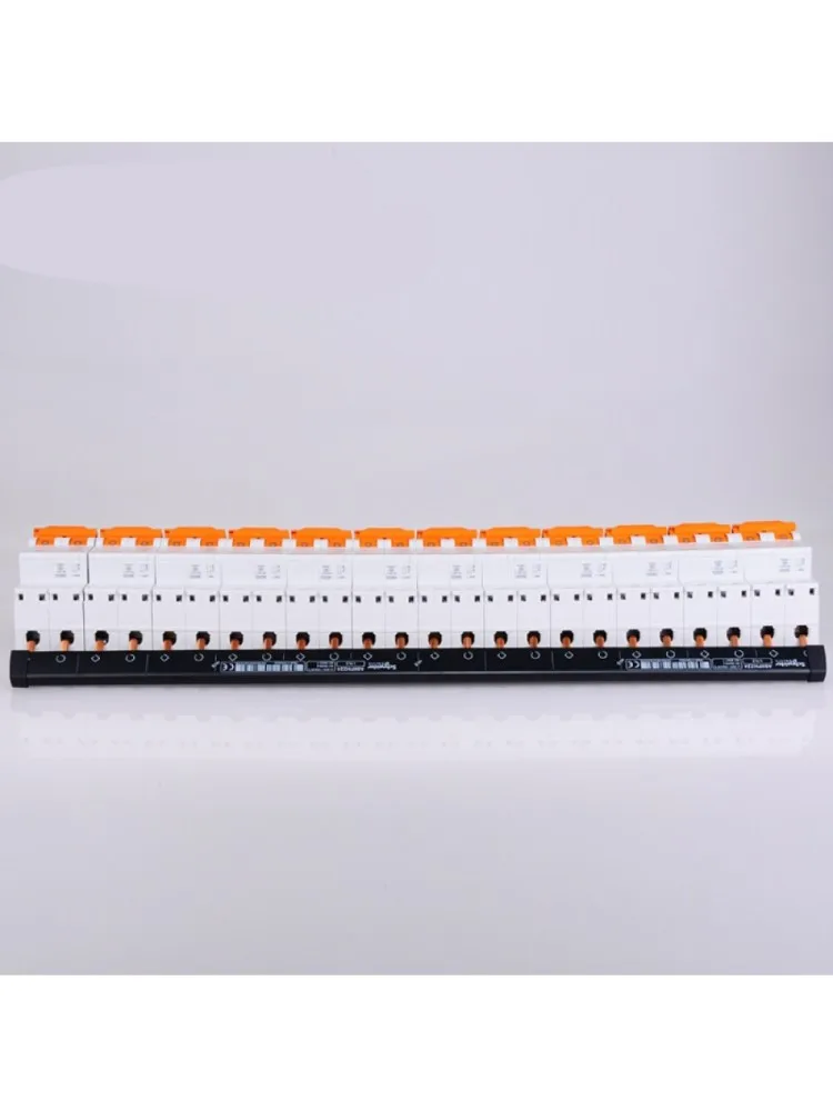 Circuit breaker connection, 1P copper bar, copper teeth, comb bus, single input single output 24 teeth 24-bit A9XPH124