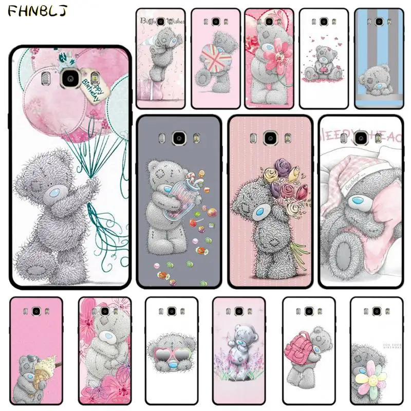 FHNBLJ милый плюшевый мишка ТПУ Мягкий силиконовый чехол для телефона Samsung J6 J7 J2 J5 prime