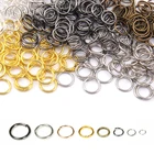 Соединительные кольца 200 шт.лот 3 4 5 6 8 10 мм, разрезные кольца, одиночные круглые разъемные петли, аксессуары сделай сам для изготовления ювелирных изделий