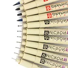 1 шт. пигментный лайнер Pigma Micron, чернильный маркер, ручка 0,05 0,1 0,2 0,3 0,4 0,5 0,6 0,8, разные наконечники, черный тонкий фломастер, ручки для набросков