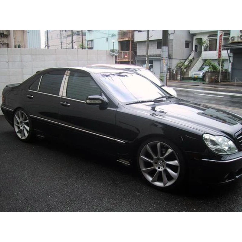 Lsrtw2017 304 нержавеющая сталь окна автомобиля средний столб планки для mercedes benz S500 S600 S280 S350 1999-2005 2004 2003 w220