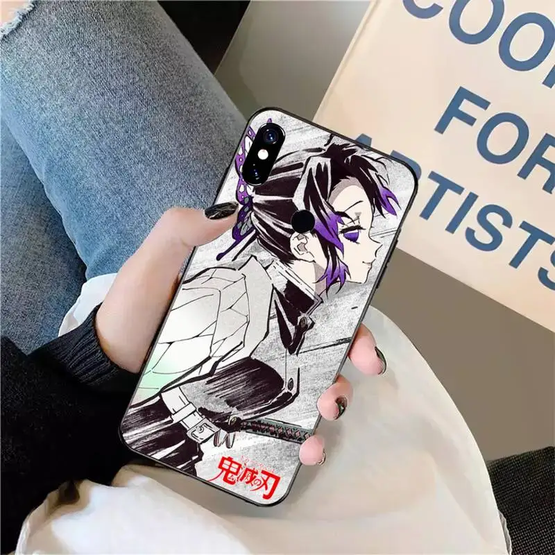 

Kimetsu no Yaiba Demon Slayer anime luxury design shell Phone Case For Xiaomi Redmi note 7 8 9 t max3 s 10 pro lite