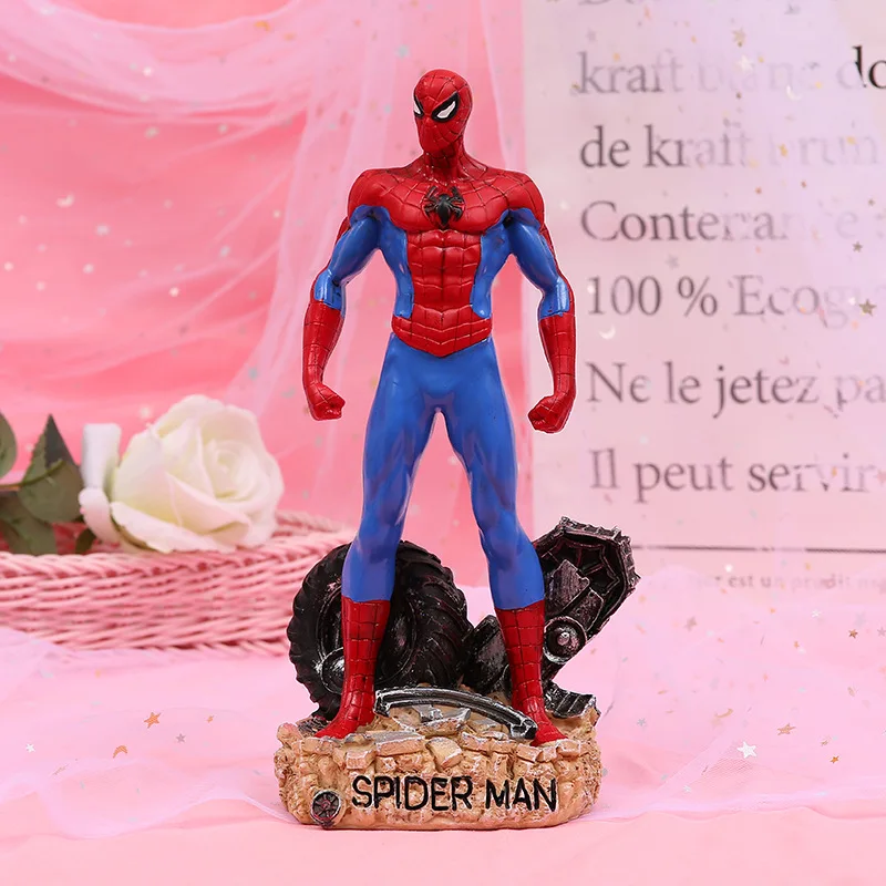 Горячие игрушки Marvel Мстители супер герой Человек паук Фигурки ПВХ человек паук фигурка Коллекционная модель игрушки 25 см