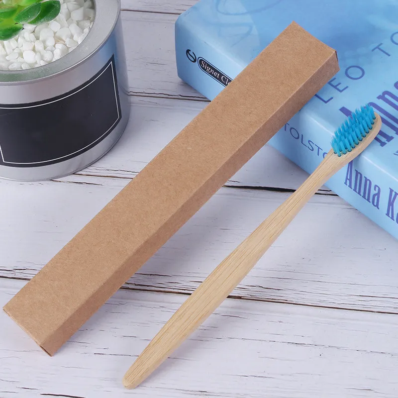 Зубная щетка из бамбукового угля 1 шт. для здоровья полости рта низкоуглеродистая
