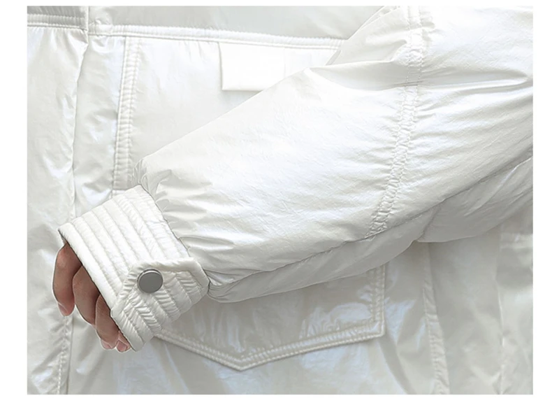 

2021 New Glossy Coats Women Korean Plus Size Loose Cotton Jacket Coats Womens Hooded Warm Down Cotton Parkas Jackets Woman Coats