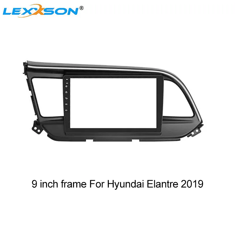 

Комплект отделки 9-дюймовой автомобильной панели для Hyundai Elantra 2019, двойная Din Автомобильная Облицовка Dvd, аудио фитинг, адаптер, лицевая панел...