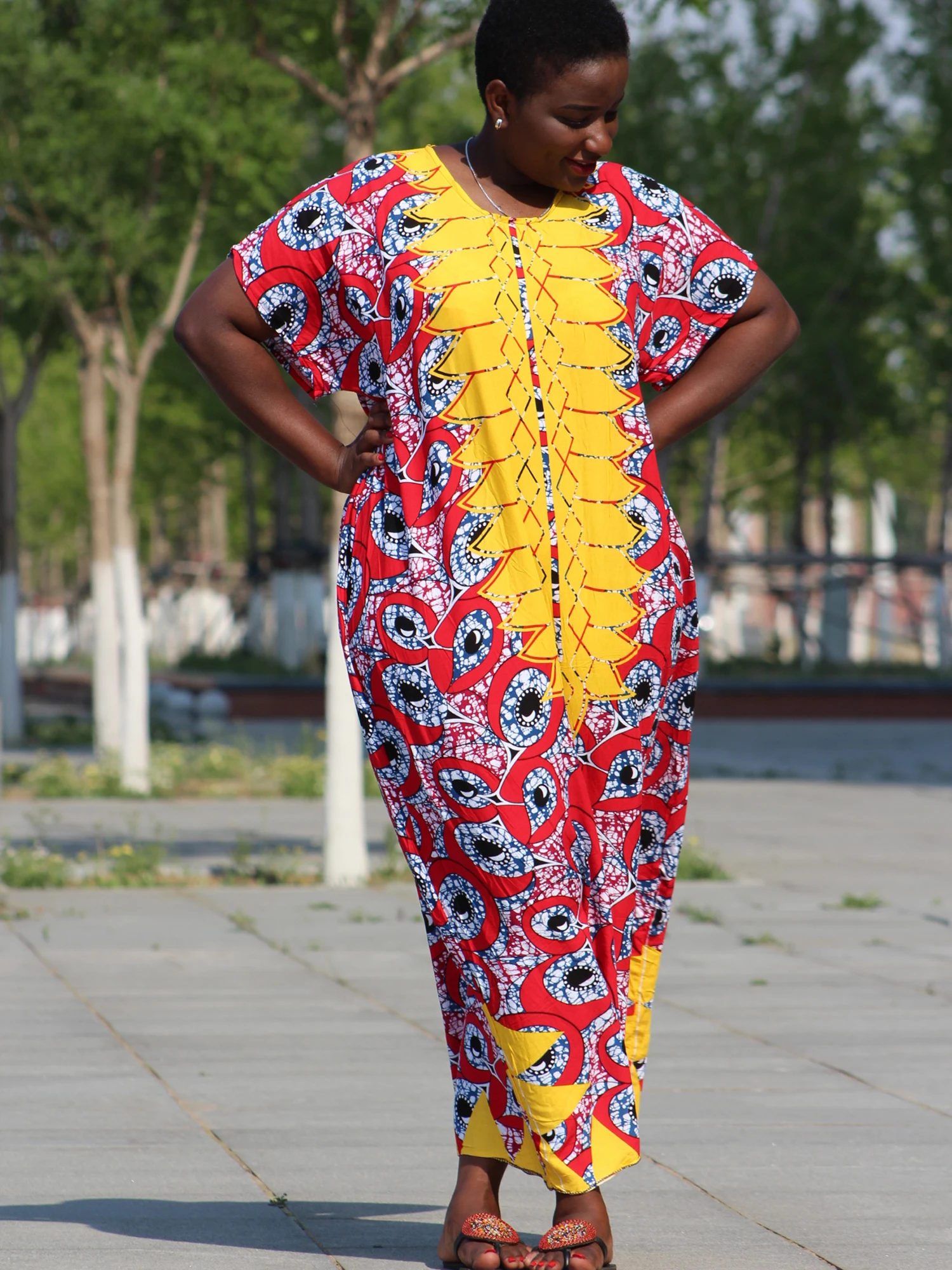 Африканский Дашики новейшее винтажное женское длинное платье летнее 2019