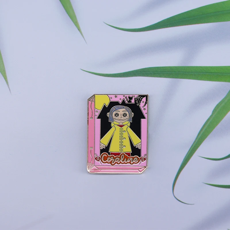Булавка для книги Coraline таинственный значок на дверь страшный Анимационный