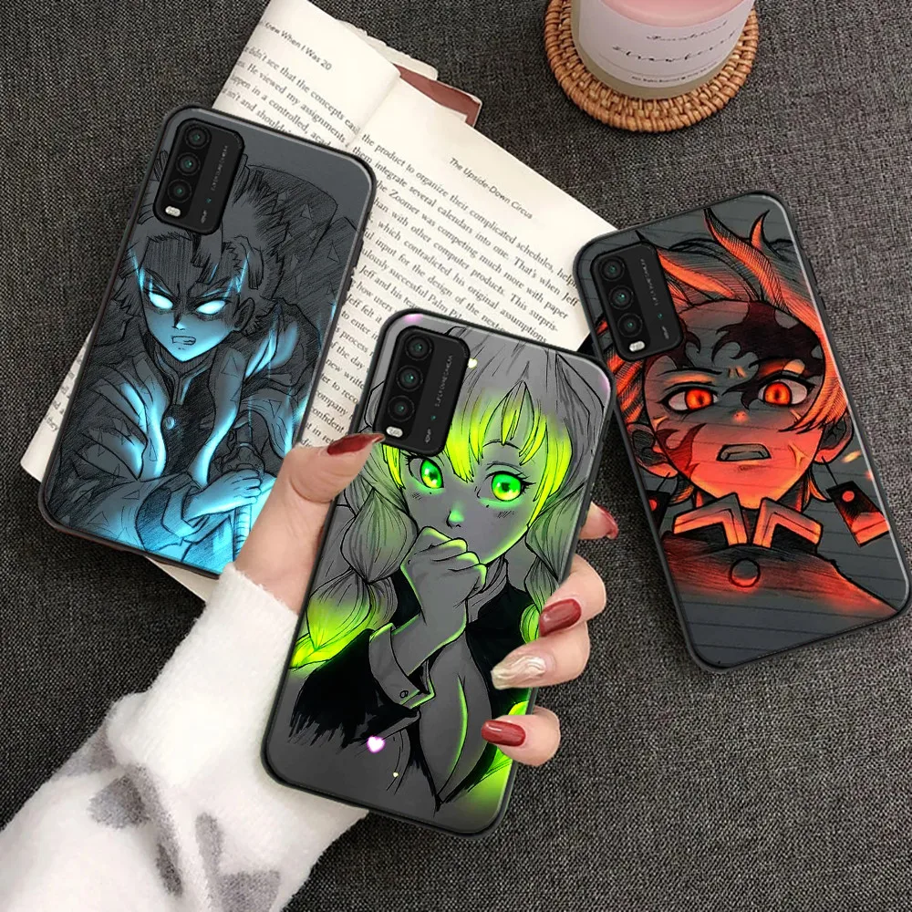 

Demon Slayer Phone Case For Xiaomi Redmi Note 9 10 Pro MAX 5G 9T 9 9i 9AT 9A 9C 10S Soft TPU Cases Funda Back Cover