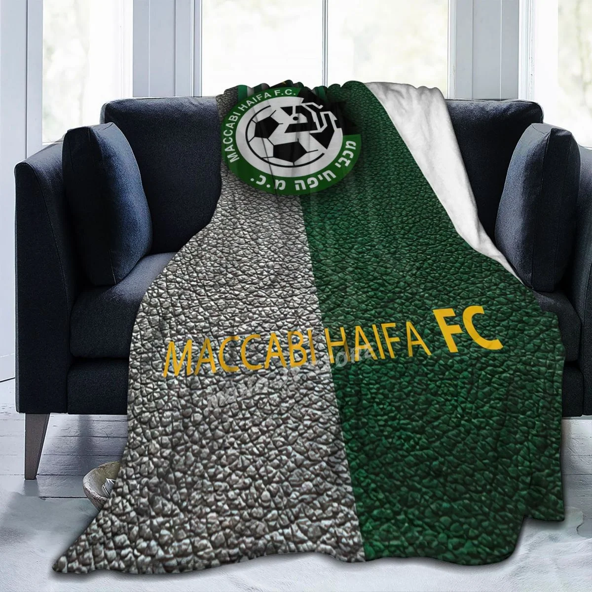 Одеяло Maccabi Haifa Fc colcha a cuadros para cama cubierta de playa mantas администраторы 70x100 220x240 220x260 | Дом и