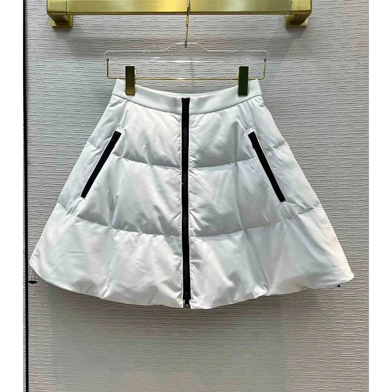 

Мини-юбка Лыжная трапециевидная, на молнии, с завышенной талией