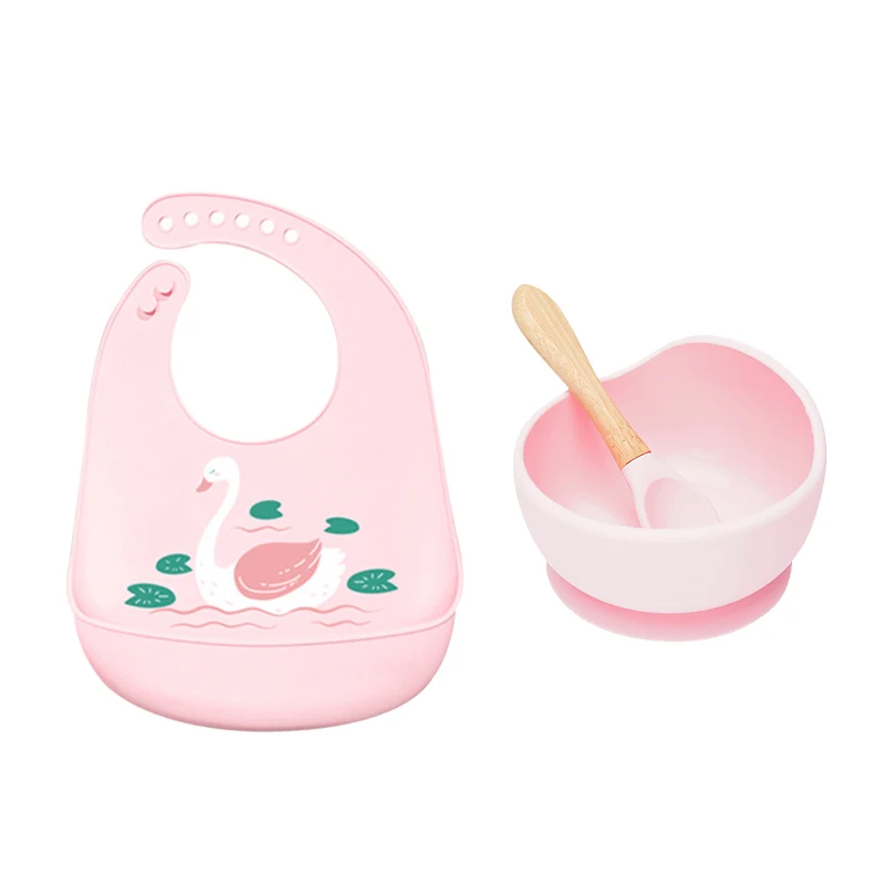 Нагрудник детский силиконовый с ложкой непромокаемый 1 комплект | Детская одежда