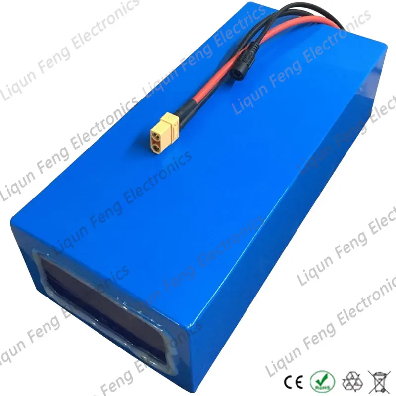 1000W 48V 20AH Электрический велосипед Батарея 48V 20AH, фара для электровелосипеда в Батарея 48V комплект литий-ионный батарей, украшенные узором 50A BMS и 54,6 V 5A зарядное устройство