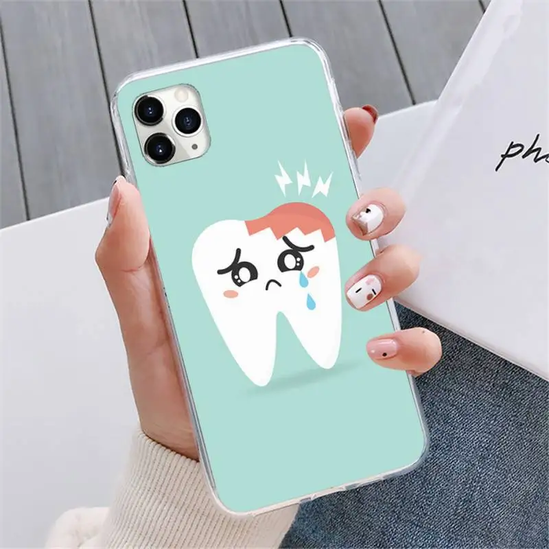 

NEW ARRIVAL Dental Definitions tooth Phone Case For iphone 12 5 5s 5c se 6 6s 7 8 plus x xs xr 11 pro max mini