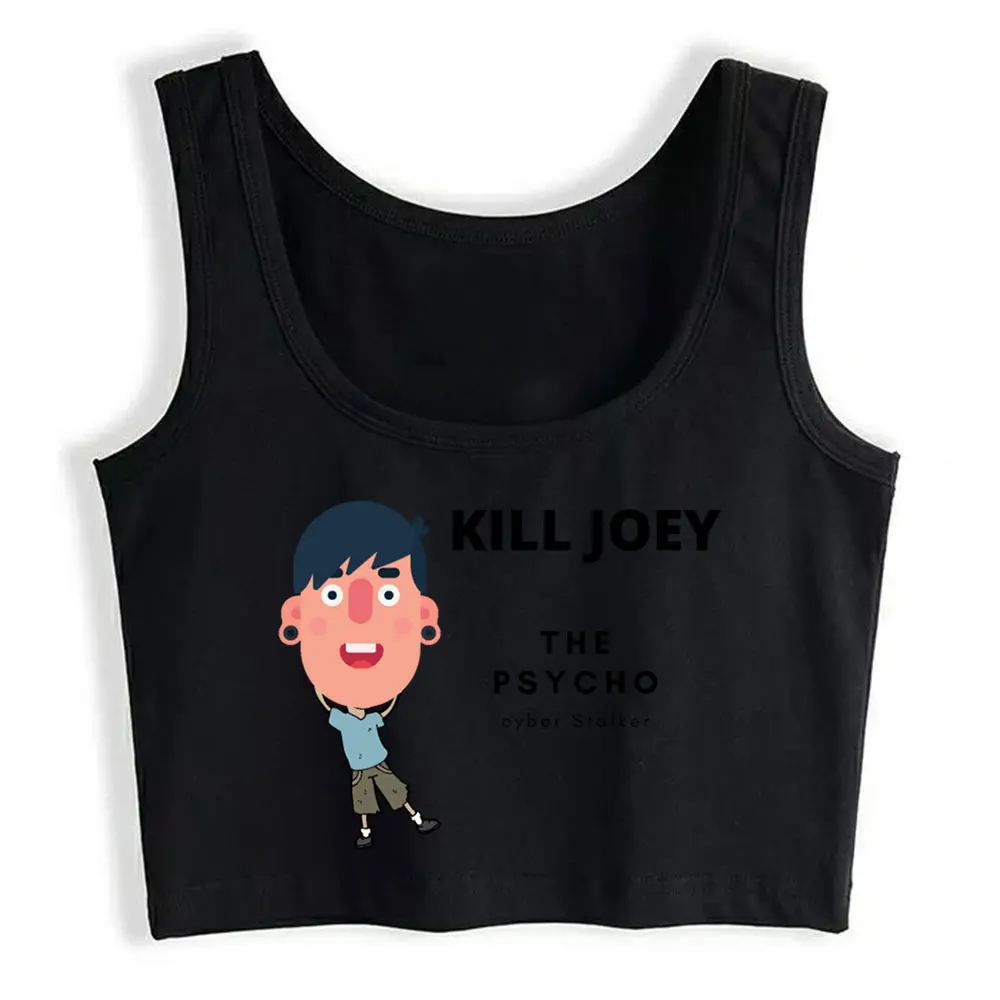 

Crop Top Sport Kill Joey The Psycho Cyber Stalker Street Harajuku Print Tops Women