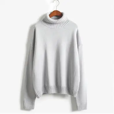 Женский винтажный свитер с длинным рукавом свободный трикотажный пуловер