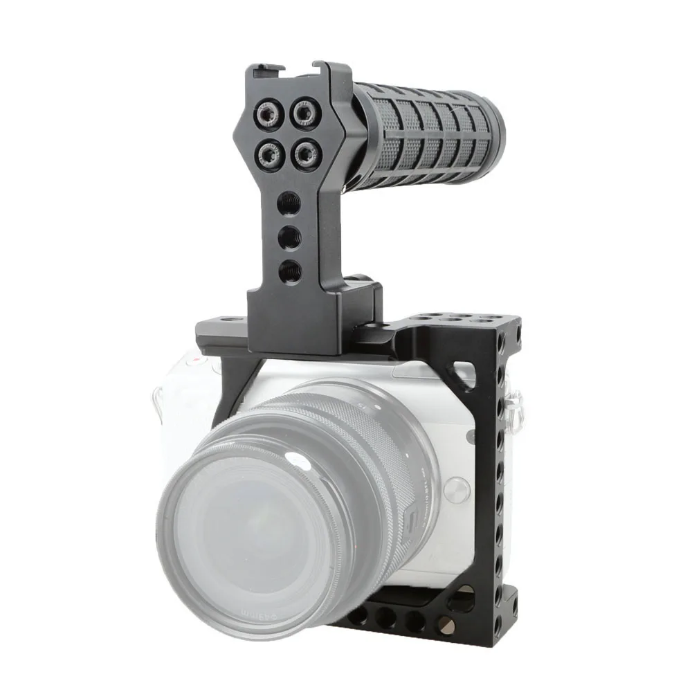 

Камера CAMVATE с НАТО верхней быстросъемной резиновой ручкой специально для Sony A6000/A6300/A6400/A6500/A6600/Canon EOS M