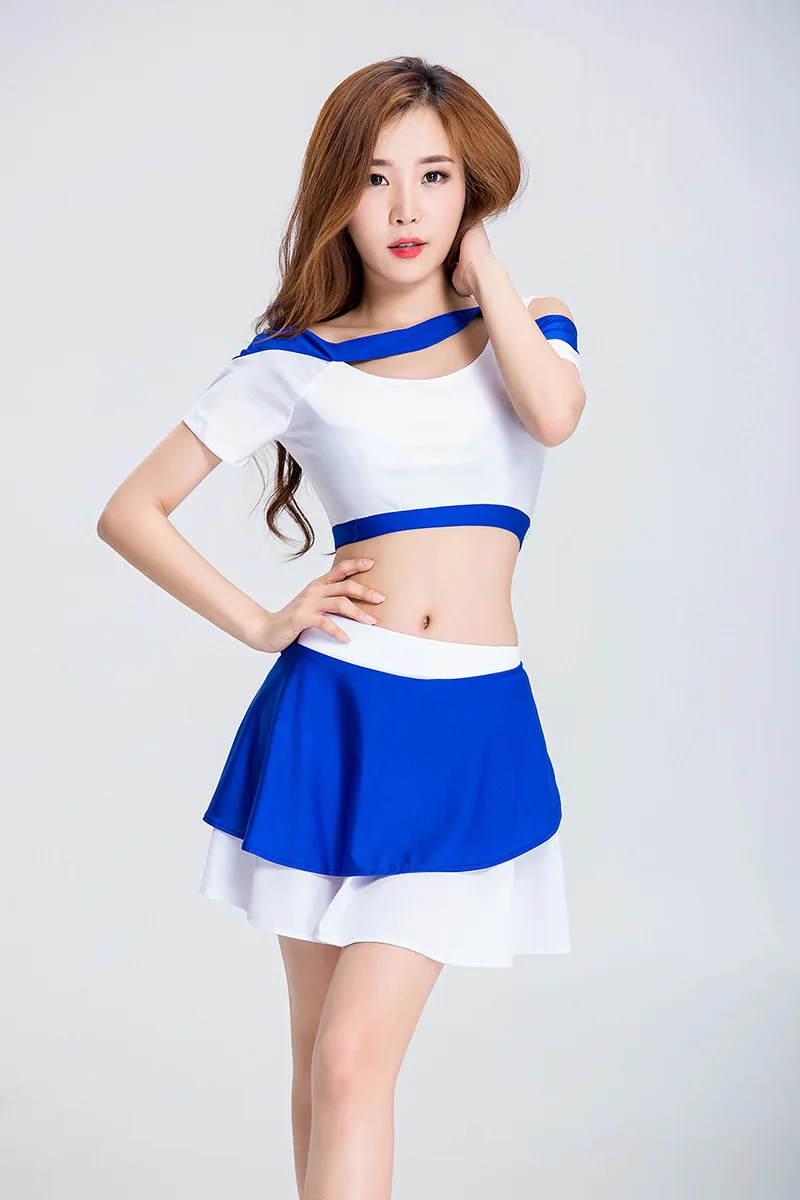 Женский костюм Болельщицы футбол стиль колледжа школьная форма для девочек
