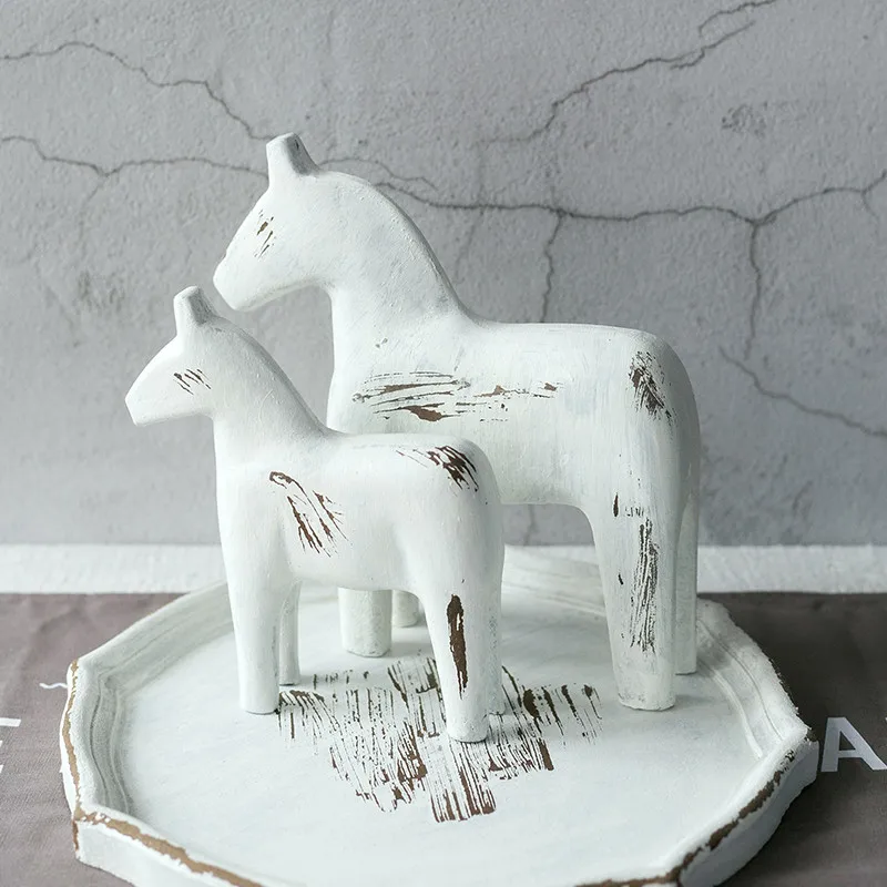 Tobs Тарелка деревянная винтажная белая ручная работа десертный поднос столик для