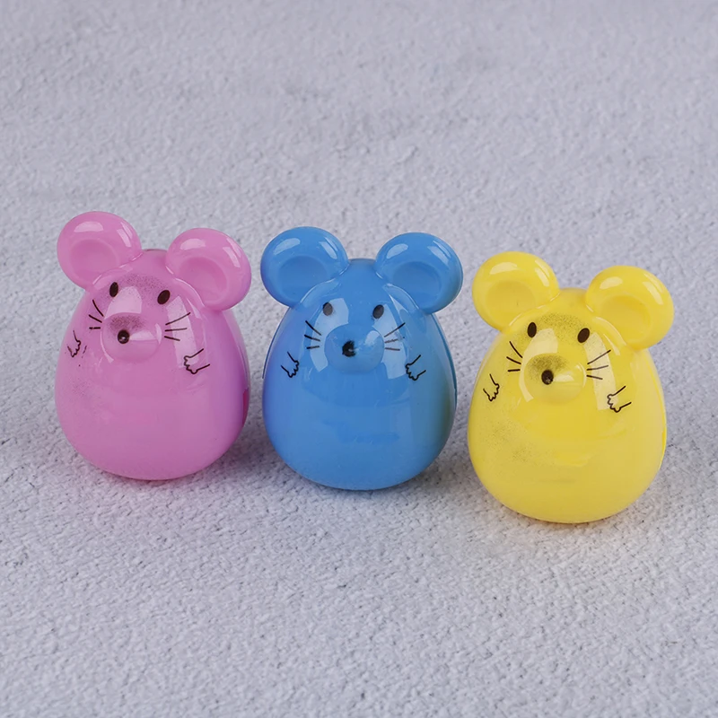 2 шт. симпатичная пластиковая Мышь точилка для карандаша ручная канцелярский