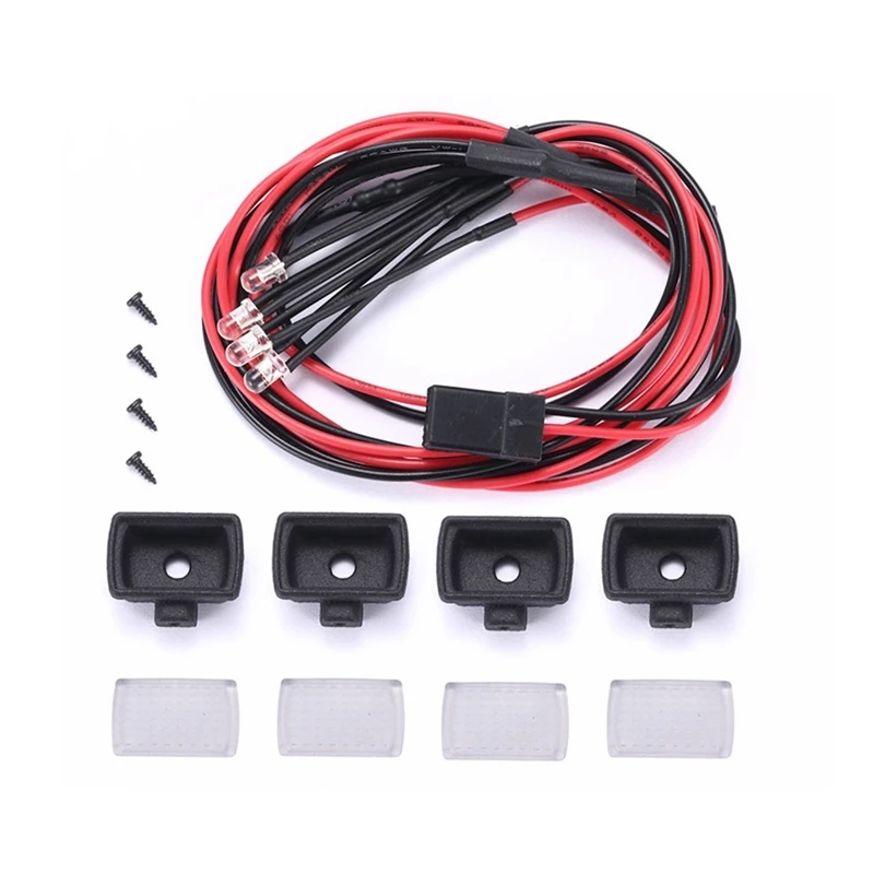 Для WPL D12 1/10 RC для грузовых автомобилей запчасти модификации светодиодный