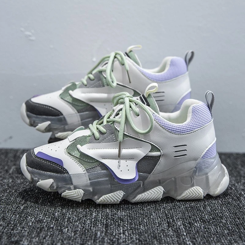 Женские кроссовки на массивной платформе повседневные сетчатые роскошная