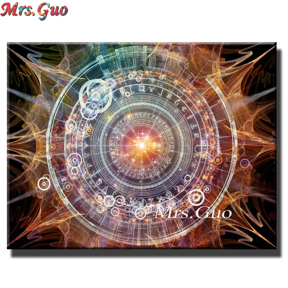 Алмазная живопись сделай сам абстрактные часы полная квадратная круглая вышивка