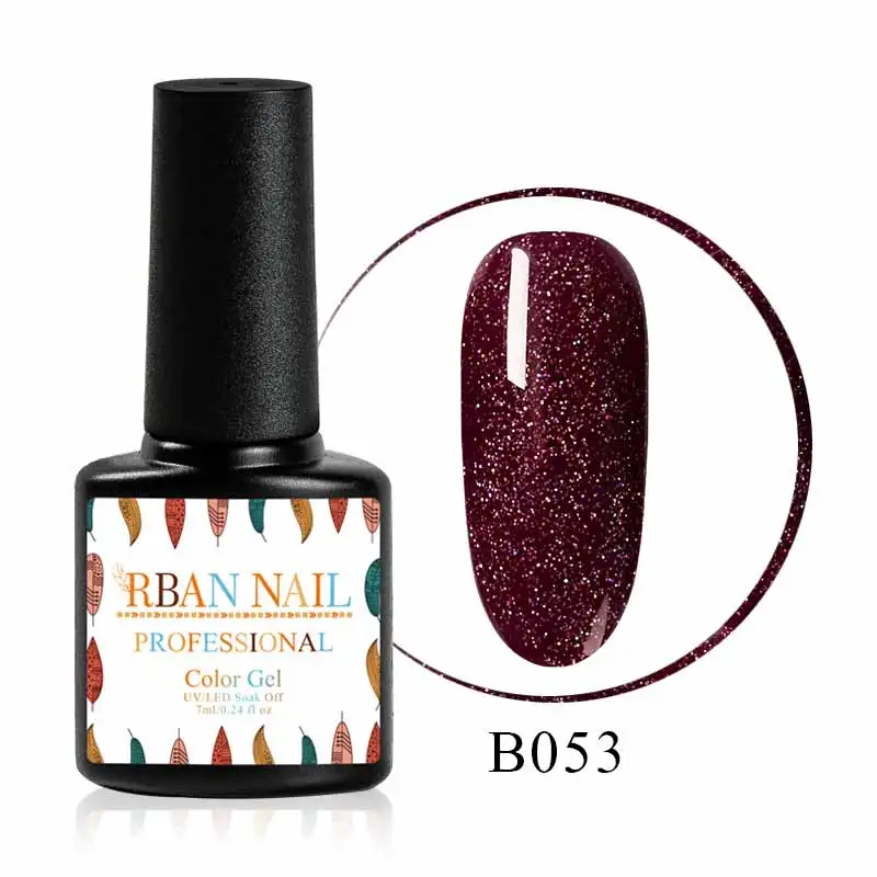 RBAN NAIL 7 мл УФ-гель для ногтей золотой блеск ногтей Laquer голографическая блестящая гель лак замачиваемый лак для творчества маникюрное украшение - Цвет: M30185