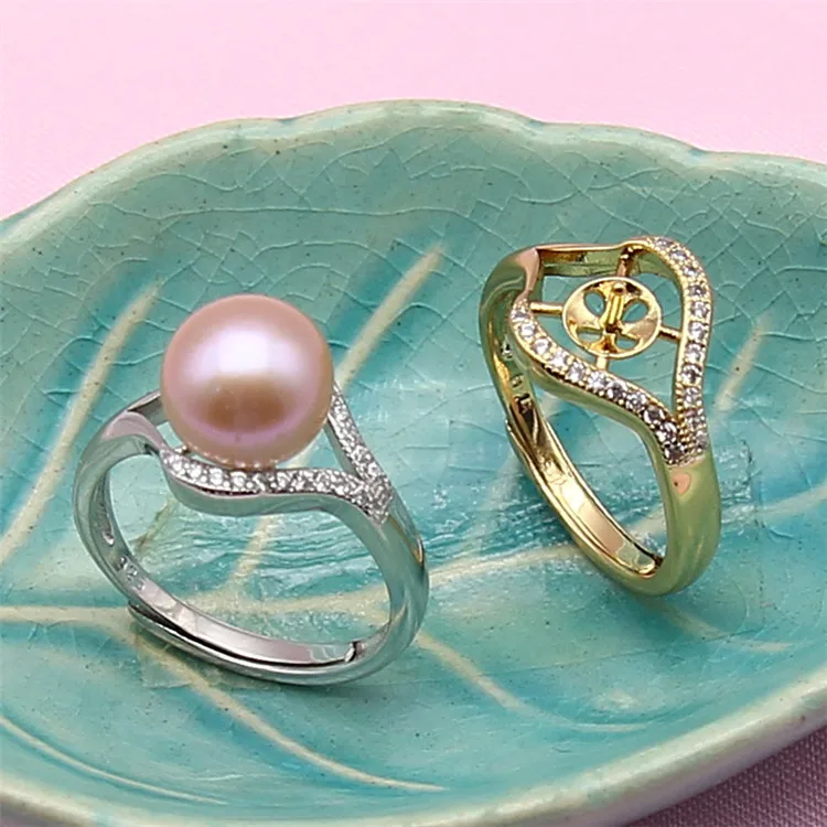 

New Arrival ADJUSTABLE Gorgeous Ring Mountings Base Findings Component Jewelry Settings Parts for Pearls Beads Stones