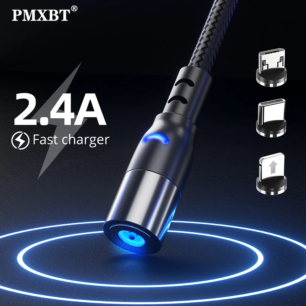 Магнитный кабель USB для быстрой зарядки iPhone 11 SE Samsung S20 магнитный usb Type C телефона 2 4