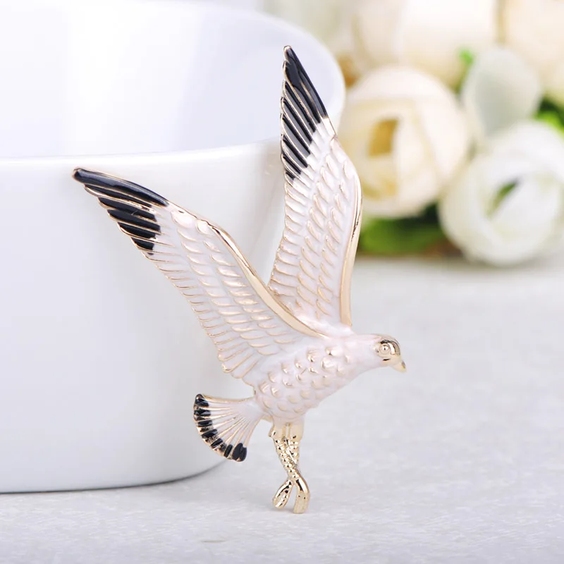 OI яркий Орел Форма Броши эмалью с изображением животного штырь отворотом