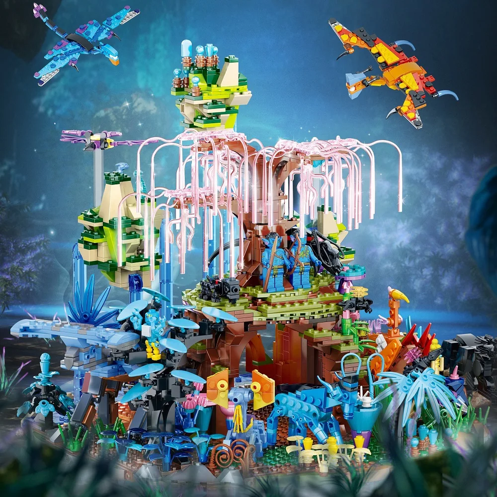 

New Ideas Avatar The Illuminated World Of Pandora Fictional Universe Building Blocks Kit Bricks Toys For Kids Adult Child Gift