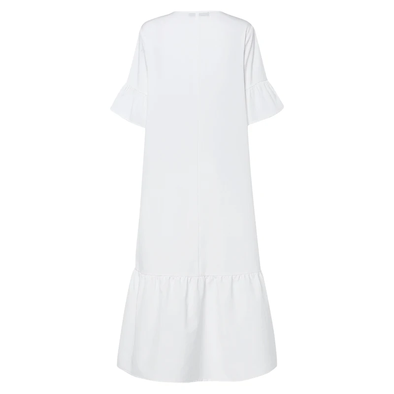 Bohemian Maxi Dress ZANZEA Women Printed Sundress Casual V-Neck Summer Vestido Female Short Sleeve Floral Robe Plus Size