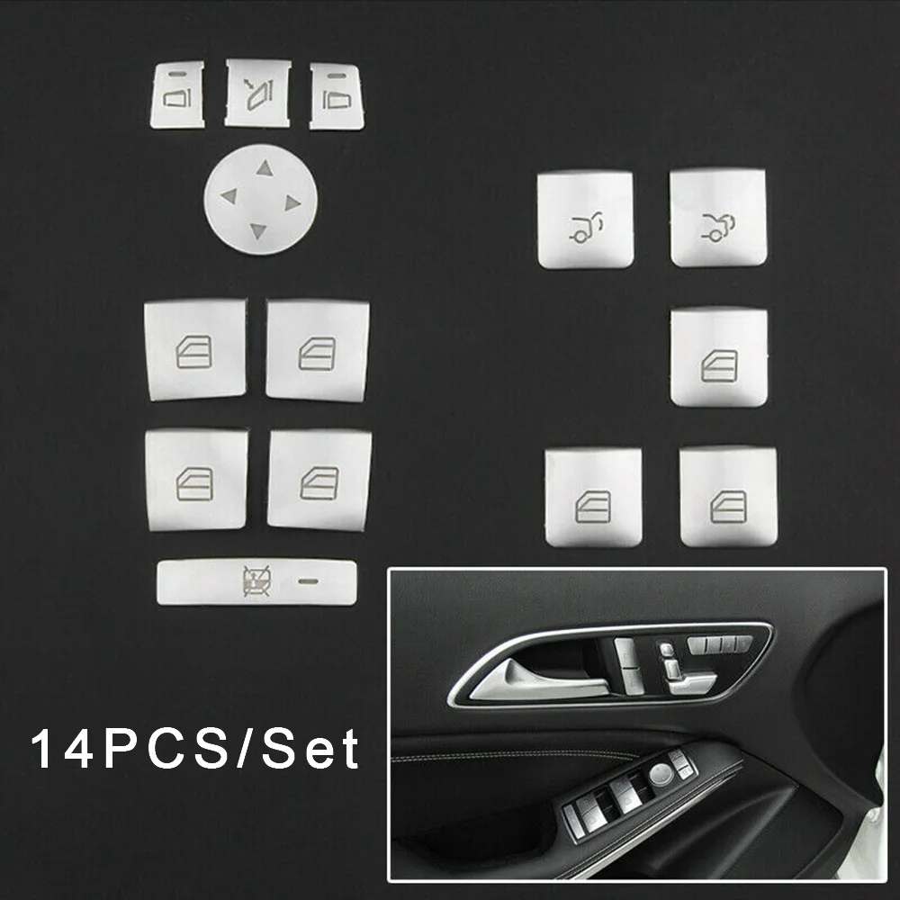 

Lift Decoration Trim Button Trim For Mercedes-Benz A/B/C W204/E W212 Car Window High Quality Newest