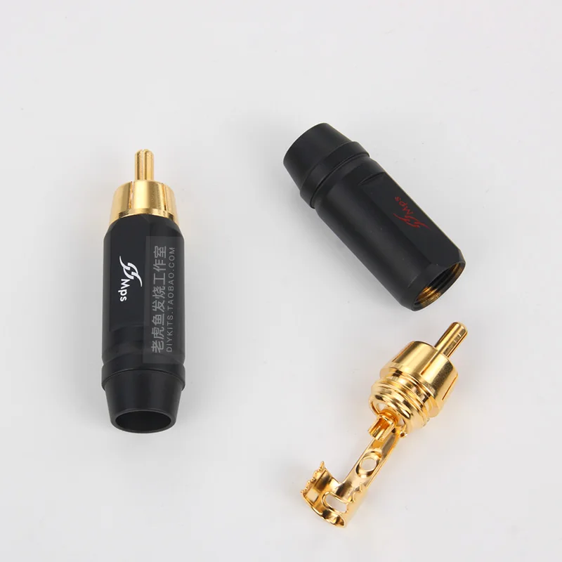 Тайваньский MPS оригинальный Fuse-8MM позолоченный латунный RCA lotus штекер fever