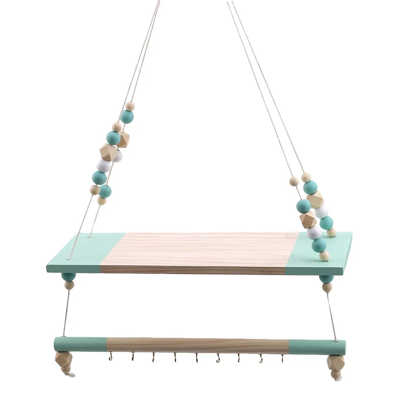 Скандинавская декоративная полка для хранения детской комнаты двойные